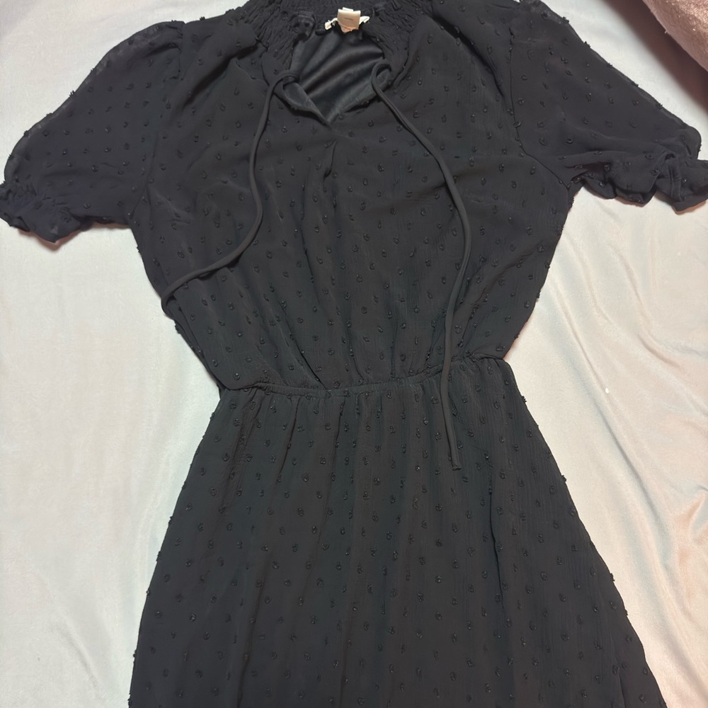 Monteau Black Midi Dress
